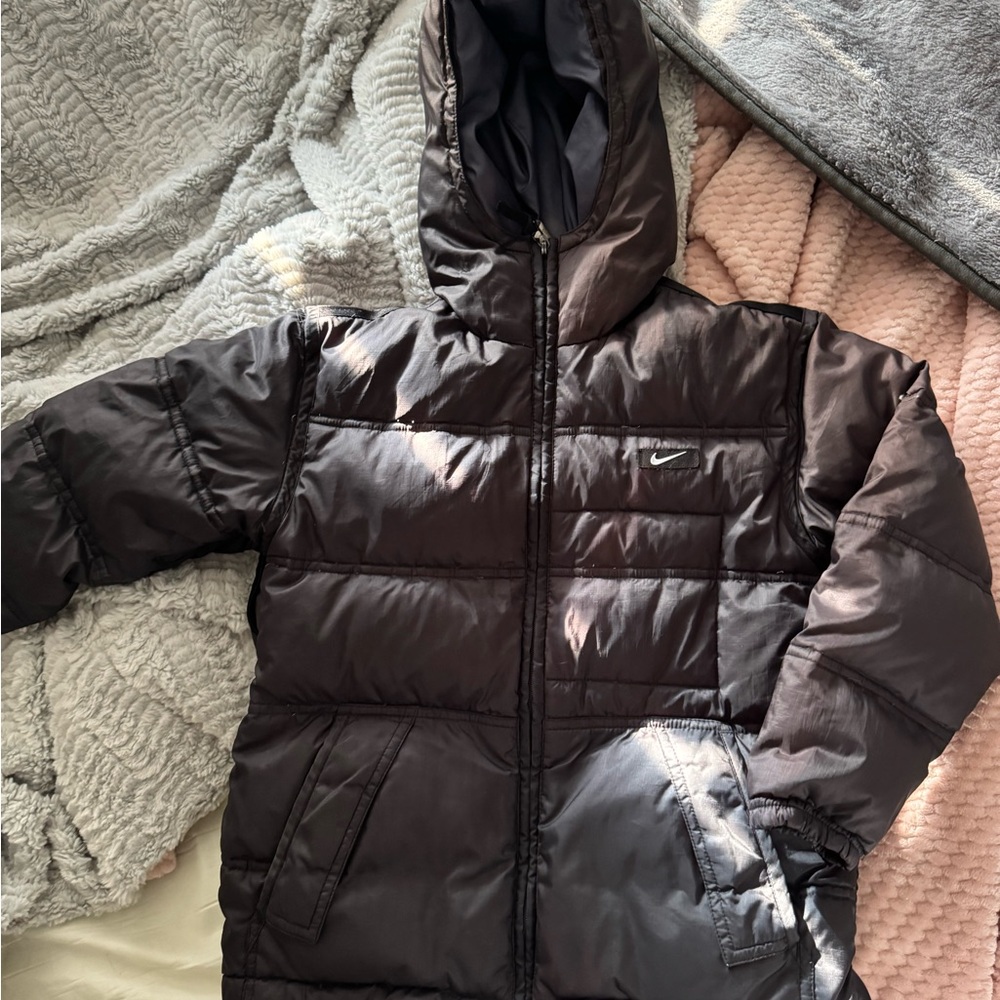 Kids Black Puffer Jacket